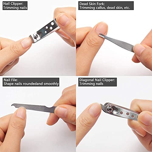 Nail Drill Machine, Electrci Nail File Drill for Acrylic Nails, Professional Nail Drill with Manicure Nail Clipper Set, Stainlees Steel Grooming Kit
