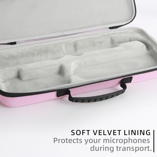 Hard travel Case Compatible with Dyson Airstrait Straightener, Carrying storage Bag for Airstrait HT01. (Pink)