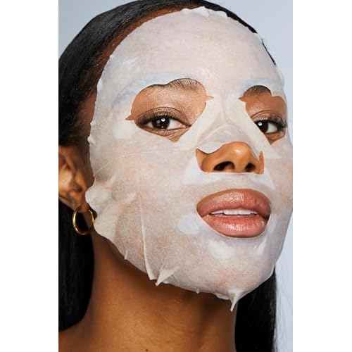 Pacifica Vegan Collagen Hydrate & Plump Face Mask 4-Pack ? Hydrating & Plumping Peptide-Infused Sheet Mask for Dewy Skin, with Vegan Collagen, Cucumber & Aloe, Clean Beauty Skincare?