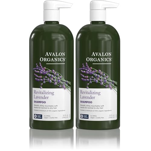 Avalon Organics Revitalizing Lavender Shampoo,32 oz,(Pack of 2)