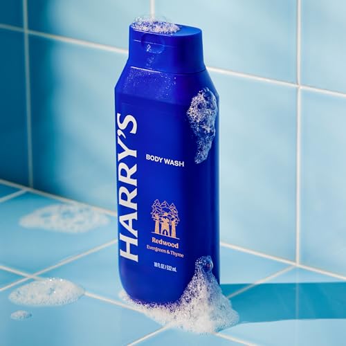 Harry's Men's Body Wash - Redwood - 18 fl oz - Shower Gel for Men - No Parabens,Sulfates,or Dyes,(Pack of 6)