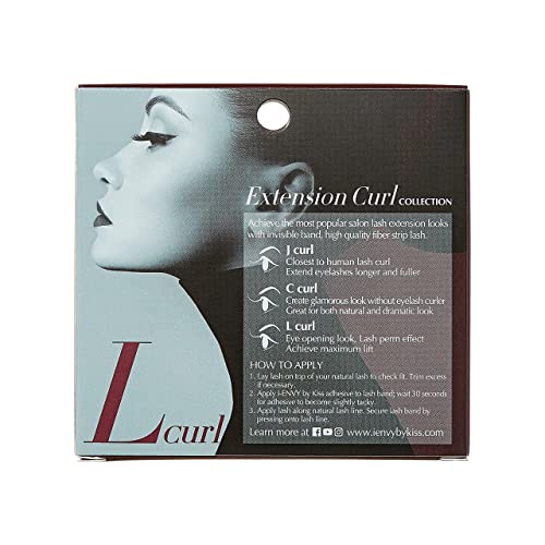i-Envy 2 Pairs False Eyelashes L Curl Natural Lashes Salon Lash Extension Effect