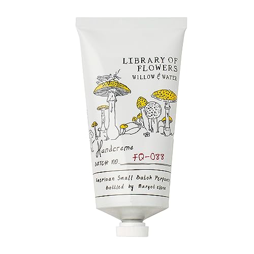 Library of Flowers Hydrating Hand Cream, Luxury Moisturizing Lotion for Women for Soft Skin, Everyday Purse Essentials