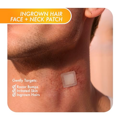 FAZIT Ingrown Hair Treatment Patch - Facial Hair Removal Pads for Beard Area