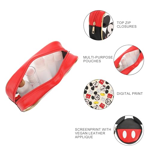 Bioworld Mickey Mouse Classic Women's Novelty Cosmetic Bag (Set of 3)
