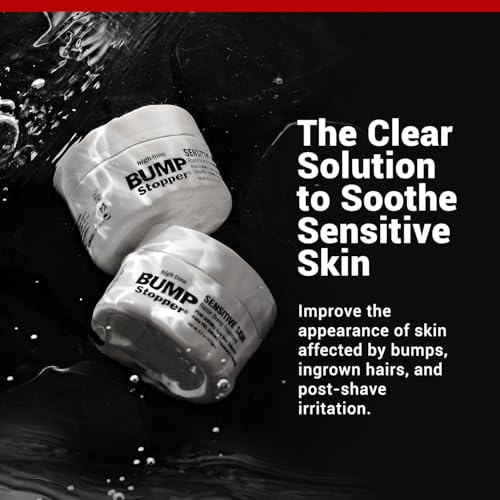 High Time Bump Stopper Sensitive Ingrown Hair Cream | Aftershave Lotion for Men and Women | Razor Bump Balm | 0.5 OZ (6 Pack)