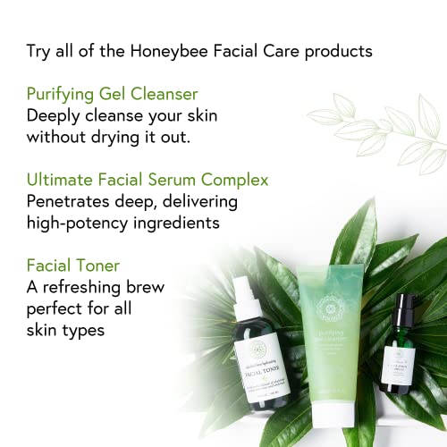 Honeybee Gardens 100% Natural Hydrating Facial Toner/Makeup Setting Spray | Alcohol Free | 4 fl oz.| Vegan | Gluten Free | Cruelty Free | Unscented