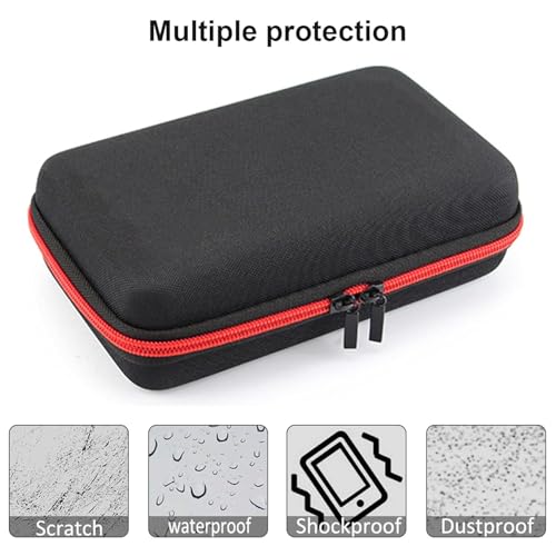 LinMei Hard Travel Carrying Case Compatible with One Blade, Series XT5 Hybrid Electric Trimmer and Shaver Black (Black-Red)