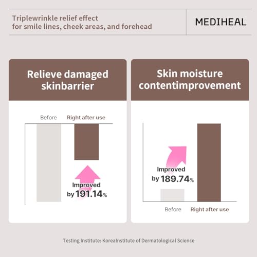 Mediheal Retinol Collagen Ampoule Lifting Mask (4 Counts) for V Line Mask Anti-Aging - Helps Reduce Fine Lines & Wrinkles, and Smoothens Skin