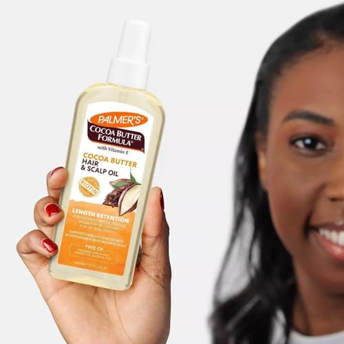 Palmer's Cocoa Butter & Biotin Length Retention Hair and Scalp Oil, 5.1 Ounce (Packaging May Vary) (Pack of 2)
