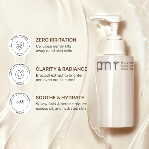 PRIMERA (PRMR) Mild Peeling Gel | Korean Gentle Exfoliating Gel Cleanser for Sensitive Skin, Daily Pore Care & Smooth Skin, Gommage Soft Peeling Exfoliator for Face & Body, 100ml / 3.38 fl oz