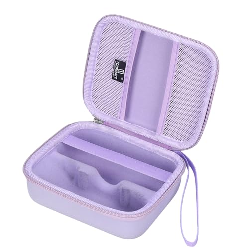 Hard Storage Case for MANSPOT Groin Hair Trimmer,Travel Box for Electric Ball Trimmer Pubic Trimmer Shaver(Case Only) (Purple)