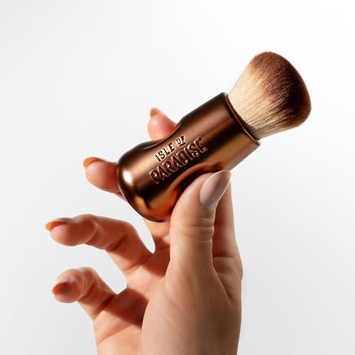 Isle of Paradise Face + Body Bronzing Brush, Dense Kabuki Brush, For Contouring & Defining, Use With Self-Tan, Bronzer & Body Makeup, Seamless Application, Professional Finish, 1 Count