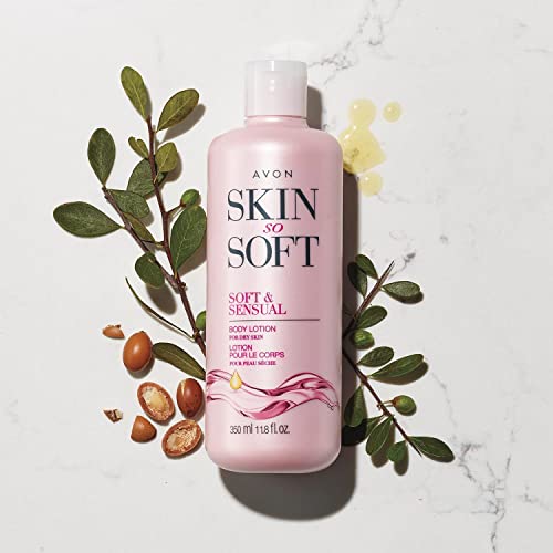 Skin So Soft Soft & Sensual Body Lotion with Argan Oil ? 24+ Hour Moisturization, Spicy Floral Jasmine Scent, Dermatologically Tested, 11.8 fl. oz.