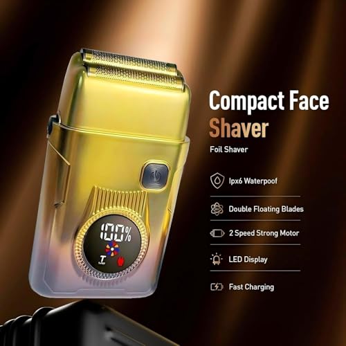 Hair Clippers for Men Professional - 4 in 1 Men Electric Shaver Razor Kit with LED Display, Cordless Hair Clipper Shaver Beard Trimmer, Hair Cutting Machine for Him, Barber Clippers Kit Gift