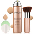 Air Brush Makeup Foundation,Magic Minerals Airbrush Foundation Makeup,Silk Flawless,Buildable Coverage,Moisturizing Formula for Smooth Radiant Skin (02 Beige)