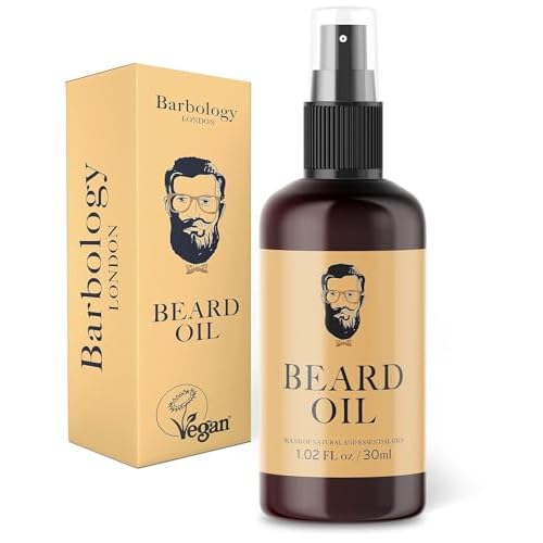Vegan Multi-Purpose Beard Oil for Eliminating Dandruff and Impurities in Hair, 1.02 oz