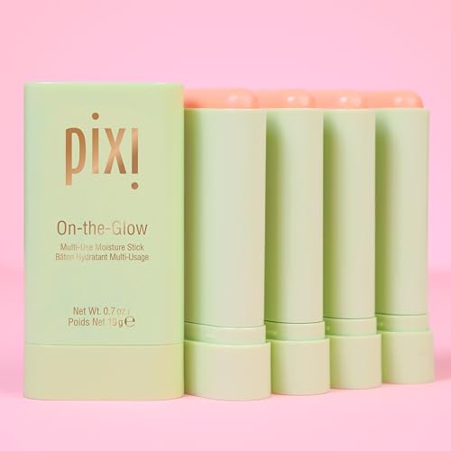 Pixi Beauty On-the-Glow | Colorless Solid Moisturizer Stick | Multi-Use Moisturizer | Travel-Friendly Hydration Anywhere You Go | 0.67 Oz