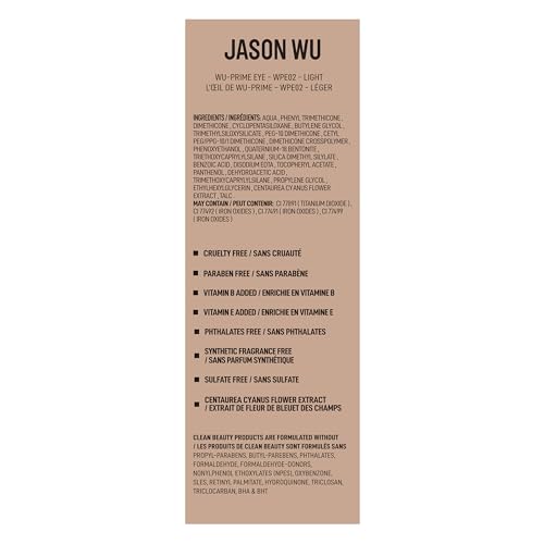 Jason Wu Beauty - Wu Prime Eye - Pigment Eyeshadow Base - 9.9ml (.33 fl oz) (Light, 9.9ml (.33 fl oz))