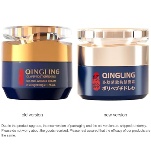 Qingling Face Cream, Qingling Crema Para Arrugas, Qingling Wrinkle Removal Cream, Polypeptide Tightening and Anti-Wrinkle Cream, Firming Anti-aging Eye Cream for Women Men (1)
