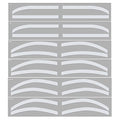Eyebrow Stencil Stickers Airbrush Eyebrow Sticker Stencil Eyebrow Auxiliary Stickers,6 Pairs Eyebrow Auxiliary Stickers Disposable Adhesive Eyebrow Pattern Sticker