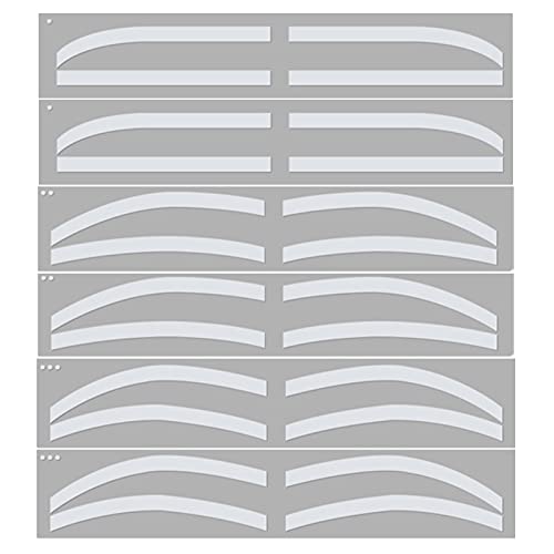 Eyebrow Stencil Stickers Airbrush Eyebrow Sticker Stencil Eyebrow Auxiliary Stickers,6 Pairs Eyebrow Auxiliary Stickers Disposable Adhesive Eyebrow Pattern Sticker