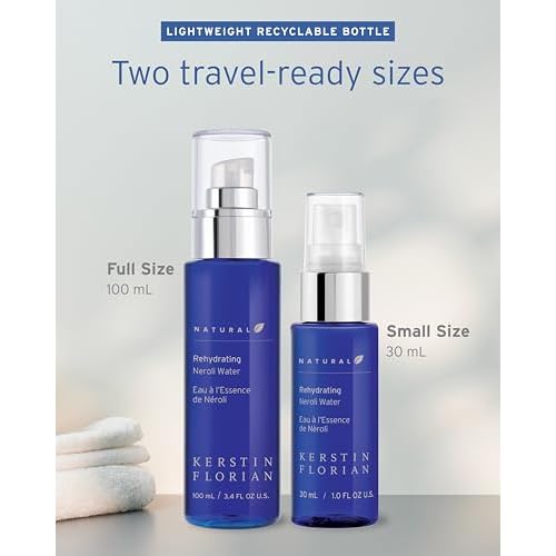 Kerstin Florian Neroli Water Face Mist | Orange Blossom Aromatherapy Spray | Hydrate & Refresh Skin with Probiotics & Peptides | All Natural | Vegan | Cruelty Free (3.4 fl oz)