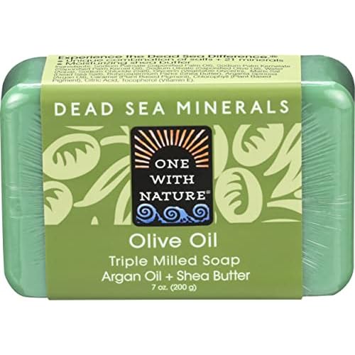 One With Nature Dead Sea Mineral Olive Oil Bar Soap - 7 Oz