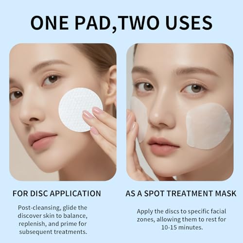 60 Pcs Glycolic Acid Cleansing, Exfoliating Pads?Makeup Remover Wipes for Face, Toner Cotton Rounds, Pore Minimizer, Facial Radiance Pads for Women, Simple Skin Prep Face wipes AHA BHA Lactic Acid