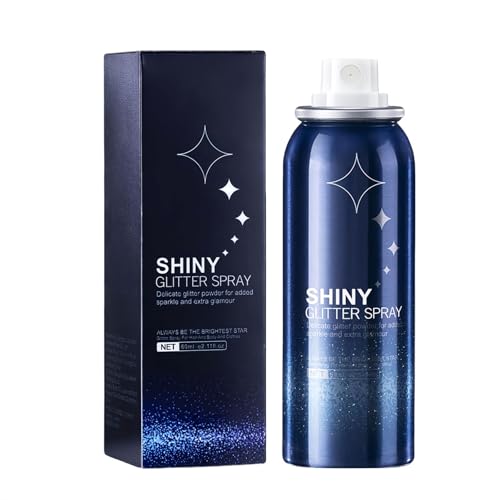 Body Glitter Spray, Perfect Glitter Spray for Body and Hair&Clothes Music Festival Stage Makeup and Festival Rave (2.11 Fl Oz)