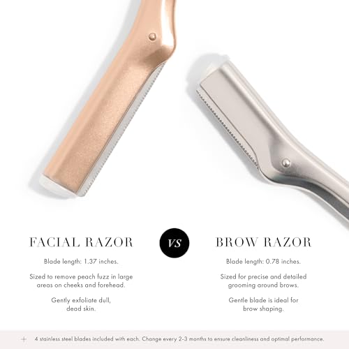 Tweezerman Rose Gold Facial Razor