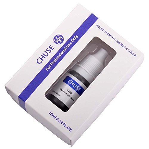 CHUSE Microblading Ink Permanent Makeup Pigment 0.35oz/10ml Eyebrow Ink Microblading Pigment for Eyebrow Eyeliner (C290 Chocolate Brown)