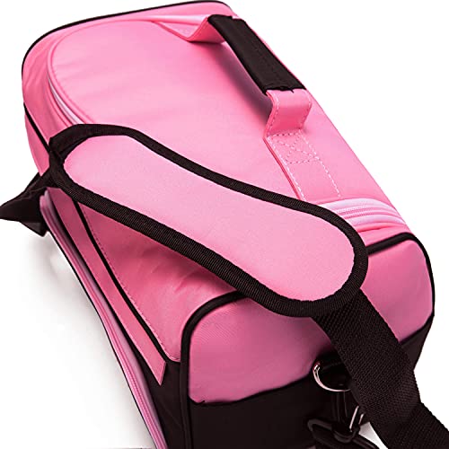 MAXPAND Small Hairdressing Bags for Stylists Hairdresser Bag for Supplies with Shoulder Strap Cosmetics Beauty Hairstylist Bag Makeup Salon Organizer Bag with YKK Zipper (BLACK), 13.8" x 8.7" x 9.5"