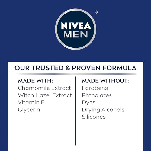 NIVEA FOR MEN Sensitive Post Shave Balm 3.30 oz (Pack of 6)