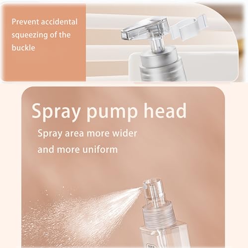 5-in-1 Camping Portable Dispenser Bottle Set, Travel Spray Bottle