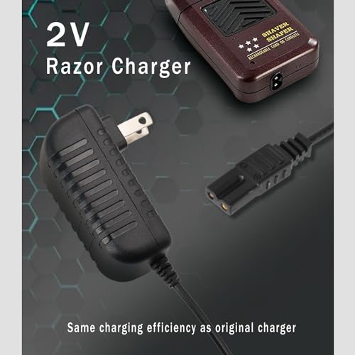 2V Charger Replacement for Wahl Shaver Shaper 8061, 8163, 8786-1001, 7367, 7029, 7060, 7035, 7339, 4000, 7063-017, ?7065-017, WAKH4, 7064-017, 7061-917, 5-Star Series Trimmer Clipper Power Adapter