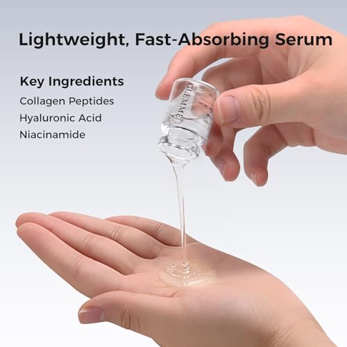 Micro Infusion System for Face Skin, Titanium Needle Cosmetic Stamp Hydra Microneedling Serum - Peptides & Hyaluronic Acid Serum for All Skin Types, 0.25mm Home Infusion Set