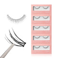 EYEME Cutting Eyelash NO.W36 ? 5 Set Pack, Makeup Artist¡¯s Pick! W-Cut Cluster Lashes with Short Front & Longer Center for a Natural, Deep Eye Look, Flexible & Lightweight, Glue Not Included, K-Beauty