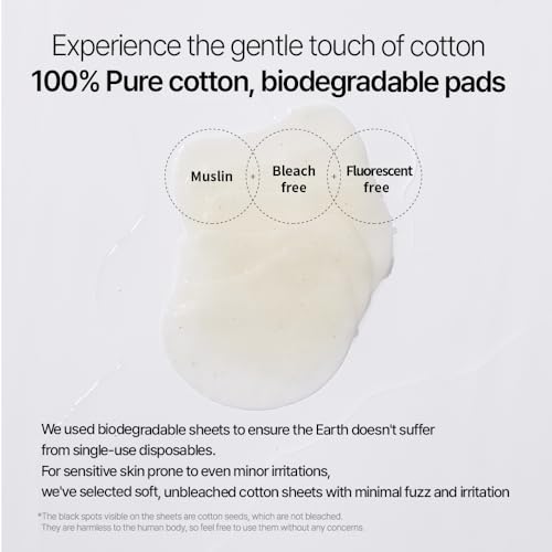 Parnell Cicamanu Cotton Clear Pad | Gentle Daily Exfoliating & Soothing Pads for Acne Prone Sensitive Skin | Cica LHA PHA Ceramide HA | Unbleached Biodegradable (90 Count)