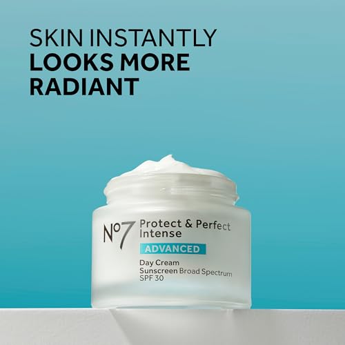 No7 Protect & Perfect Day & Night Face Moisturizer Bundle - Includes Intense Advanced Day Cream with SPF and Intense Advanced Night Cream for Face - 2-Piece Bundle