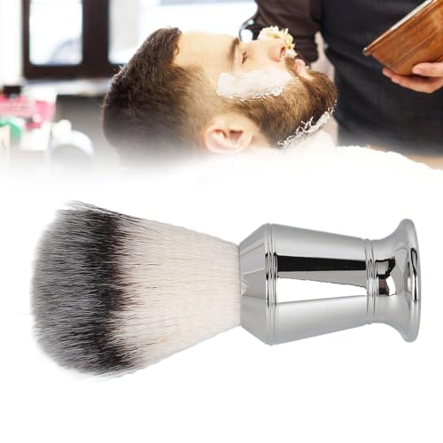 Shaving Brushes For Men, Beard Brush with Ergonomic Handle Stainless Steel Foaming Beard Brush For and WellGroomed Beard
