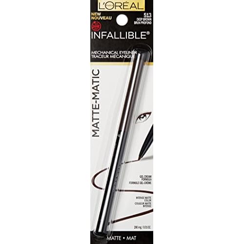 L'Oreal Paris Infallible Matte-Matic Mechanical Eyeliner, Deep Brown, 0.01 oz.
