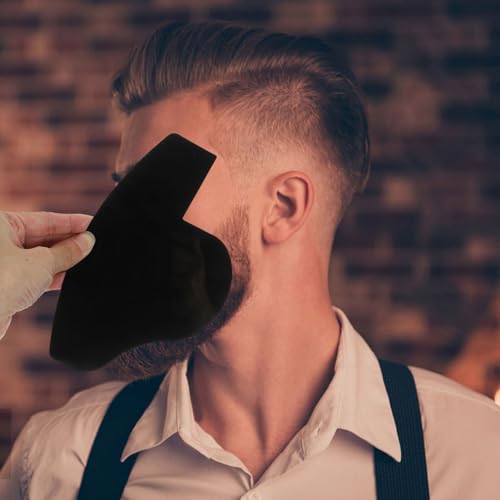 Beaupretty 4pcs Hairline Optimizer Hairline Enhancing Card Beard Guide Shaping Template Tools Mustache Lineup Stencil Hair Cutting Beard Shaper for Men