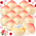 12 Pcs Peach Hand Cream Gifts Set for Women, Funny Fruit Hand Cream Gift for Teacher Appreciation Gift, Mother, Nurses, Bridal Shower, Employees, Peach One Sweet Birthday Party