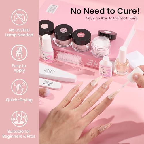 Beetles Dip Powder Nail Kit, 20 Colors Brown Nude Pink Purple Gray Clear Glitter Nail Dipping Powder with Electric Nail Drill and Dip Powder Liquid Set for Nail Art Manicure Peach Brownie Collection