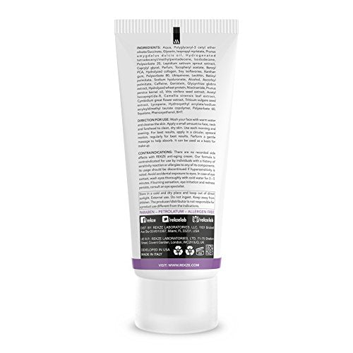 REKZE Advanced Formula Anti-Aging Cream: Unisex Rejuvenation for Face, Neck & Hands - Clinically Proven, Dermatologist-Recommended