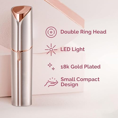 Facial Hair Remover for Women Gold Color with 6-pc Pack