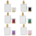 Sonew 6Pcs Glass Refillable Spray Bottle, Empty Perfume Bottle Atomize Cosmetic for Travel or Home DIY (50ml)