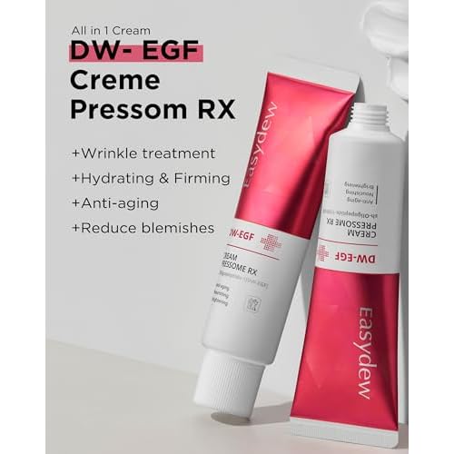 Easydew DW-EGF Pressome Cream(50ml).Anti-Aging Moisturizer with DW-EGF, Hyaluronic acid, Collagen, Elastin, ceramide, K beauty, Korea skincare