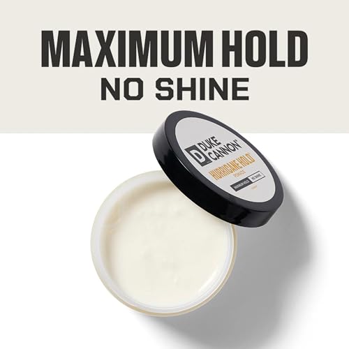 Duke Cannon News Anchor Hurricane Hold Pomade 2-Pack, 4.6oz ? Maximum Hold, Matte Finish, Plant-Based Thickeners, Anti-Static, Fresh Citrus & Cedarwood Scent